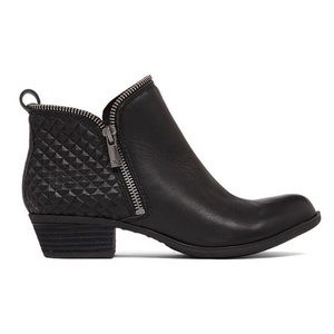 Lucky Brand black quilted Bartalino booties 7.5
